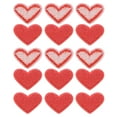 thumbnail image 1 of Corazón Forma Termoadhesivos Parches Rose Rosa Bordado Cosido Amor Apliques Parches para Ropa Chaquetas Mochila Zapatos Reparación Adornos Paquete de 15, 1 of 6