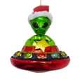 thumbnail image 3 of Alien and UFO Glass Christmas Ornament, 3 of 6