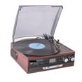 thumbnail image 3 of Stereo Phono Turntable BT Vintage Vinyl LP Record Player AMFM Radio USB/SD Aux Cassette MP3 Recorder Headphone Jack ,Perfect Gift, 3 of 6