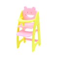 thumbnail image 3 of Milaget Chaise Haute de Maison de Poupée Modèle de Mobilier de Poupée Simulation Jeu d'Imitation Accessoires de Maison de Poupée 1/12 pour Déco de Maison de Poupée Accessoires Photo Rose Jaune, 3 of 9