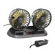 thumbnail image 1 of Ventilador de refrigeración para coche genérico de 12/24 V, doble cabezal, potente, silencioso, giratorio, aire portátil Estándar, 1 of 8
