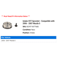 thumbnail image 2 of Intake VVT Sprocket - Compatible with 2006 - 2007 Mazda 5, 2 of 2