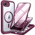 thumbnail image 1 of Funda magnética Miracase para iPhone 16E con protector de pantalla, 1 of 6