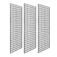 thumbnail image 1 of Only Hangers Grid Panel for Retail Display – Perfect Metal Grid for Any Retail Display, 2’x 5’, 3 Grids Per Carton (Black), 1 of 4