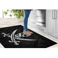 thumbnail image 2 of Black Rugs, Modern Rug, Thick Rug, Large Rug, Pirates Flag Rug, Non Slip Rug, Kitchen Rug, Modern Rug Gift For Him Rugs, Bathroom Rugs, 1.7'x2.3' - 50x70 cm, 2 of 9