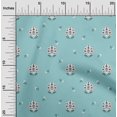 thumbnail image 2 of oneOone Cotton Silk Baby Blue Fabric Jacobean Floral Quilting Supplies Print Sewing Fabric By The Yard 42 Inch Wide, 2 of 4