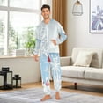 thumbnail image 5 of 1 Piece Adult Onesie Pajamas Cozy & Loose-Fit Sleepsuit Loungewear with Pockets Cartoon Style Village Houses X-Small, 5 of 7