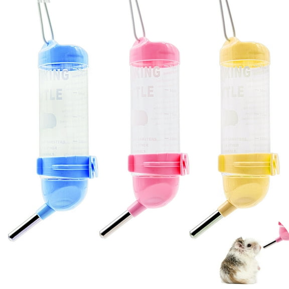 3pcs Water Dispenser Hanging Water Bottle for Hamsters for Small Pet Animals 125ML