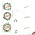 thumbnail image 3 of The Best Card Company 20 Assorted Christmas Notes Bulk Box Set 4 x 5.12 Inch with Envelopes (10 Designs, 2 Each) Festive Wreaths AM10772XSG-B2x10, 3 of 6