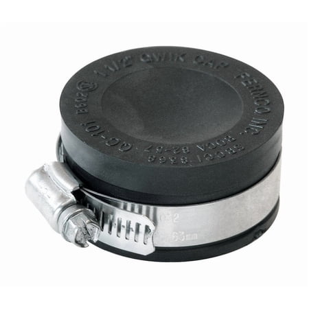 Fernco 1-1/2 In. Flexible Slip PVC Cap PQC-101