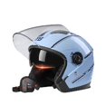 thumbnail image 2 of Casco de moto XINEST Flip-Up con Gafas dobles azul, 2 of 3