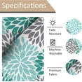 thumbnail image 6 of Green Table Runner 72 inches Long Dahlia Pinnata Flower Pattern Spring Summer Seasonal Farmhouse Kitchen Dining Table Decoration for Indoor Outdoor Home Party Decor (13 x 72 inch), 6 of 6