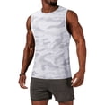thumbnail image 2 of Uwinwear Men's Camouflage Athletic Tank Tops Sleeveless Muscle Cut Off Shirt Vests Gym Bodybuilding Fitness Workout Shirts,White,XL, 2 of 5