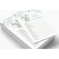 thumbnail image 5 of Inkdotpot 50 PackBaby WordScrambleBaby ShowerGame Cards Baby Elephant Gender Neutral Party Supplies Fun Baby Shower Game Favors, 5 of 6