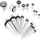thumbnail image 5 of Juego de varillas de estiramiento Juego de camilla de oreja de acero inoxidable 36 piezas 1.6 mm-10 mm Tapón de carne del túnel del oído y barra de estiramiento Juego de estiramiento Expansor Piercing de oreja para hombres y mujeres Vhermosa DE-CJW-1001, 5 of 7