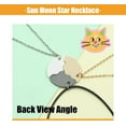 thumbnail image 3 of Sun Moon Star Necklace,Matte Silver Matte Gold Matte Black Necklace,Advanced Design Sense Of The Three Person Chain,Pendant Splicing With 3 Necklaces,Small Group Best Friend Necklace, 3 of 7