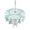 Mint, Seafoam, Celadon, variant on Outdoor Tablecloths with Umbrella Hole & Zipper, Tropical Leaves Round Tablecloth 54 Inch, Summer Natural Botanical Monstera Leaf Blue Waterproof Table Cloth, Patio/Pool/Picnic Table Covers