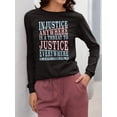 thumbnail image 2 of Injustice Is A Social Threat Long Sleeve Women's, 2 of 4