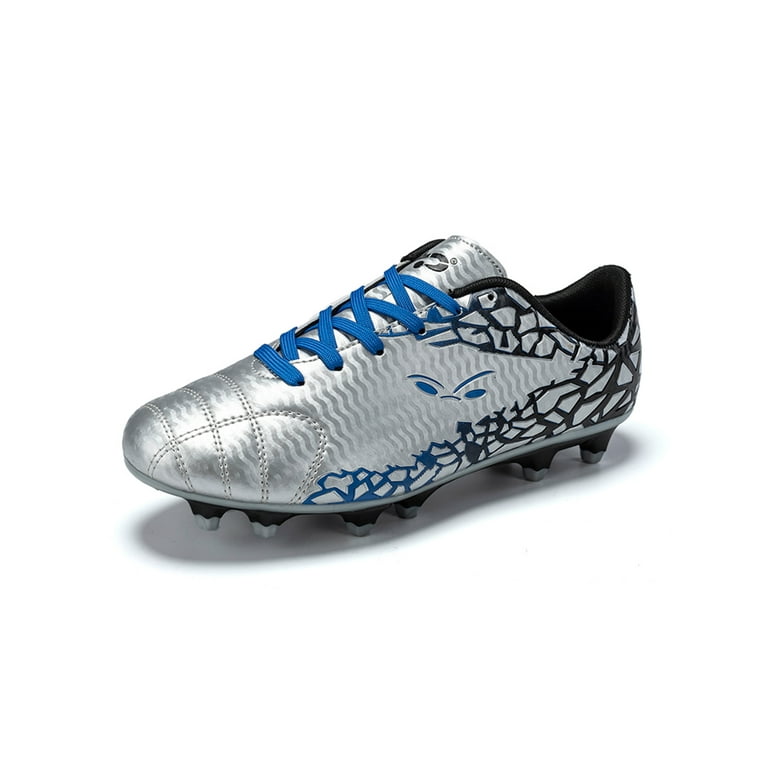 Woobling Girls Boys Soccer Cleats Training Sport Sneakers Outdoor Round Toe Football Shoes