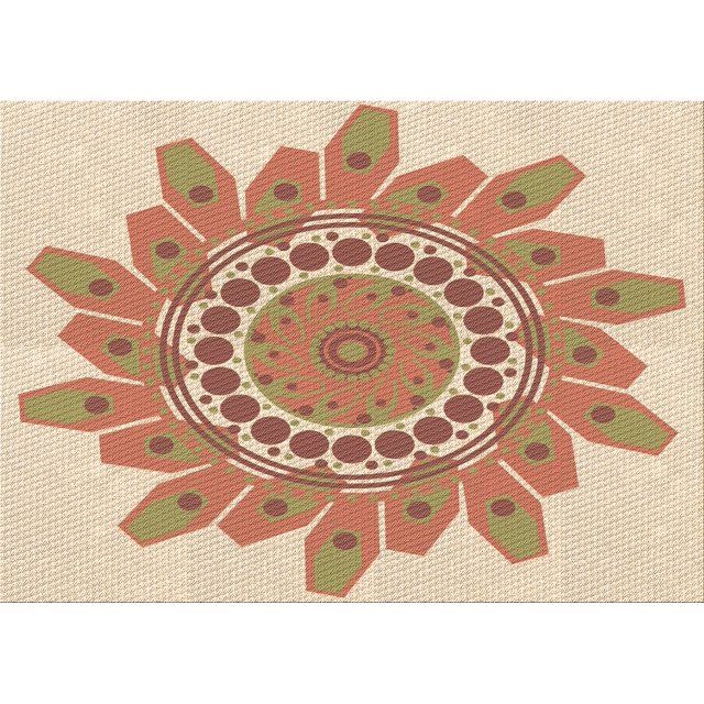 Ahgly Company Tapis Rectangulaire Lavable en Machine Intérieur Transitionnel Kaki Or, 3 Pieds x 5 Pieds