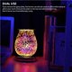 thumbnail image 4 of Yuarrent 3D Pattern Touch Aromatherapy Machine Electric Wax Melter Aroma Lámpara Quemador de aceite esencial Iluminación navideña No.3 EU Plug, 4 of 6