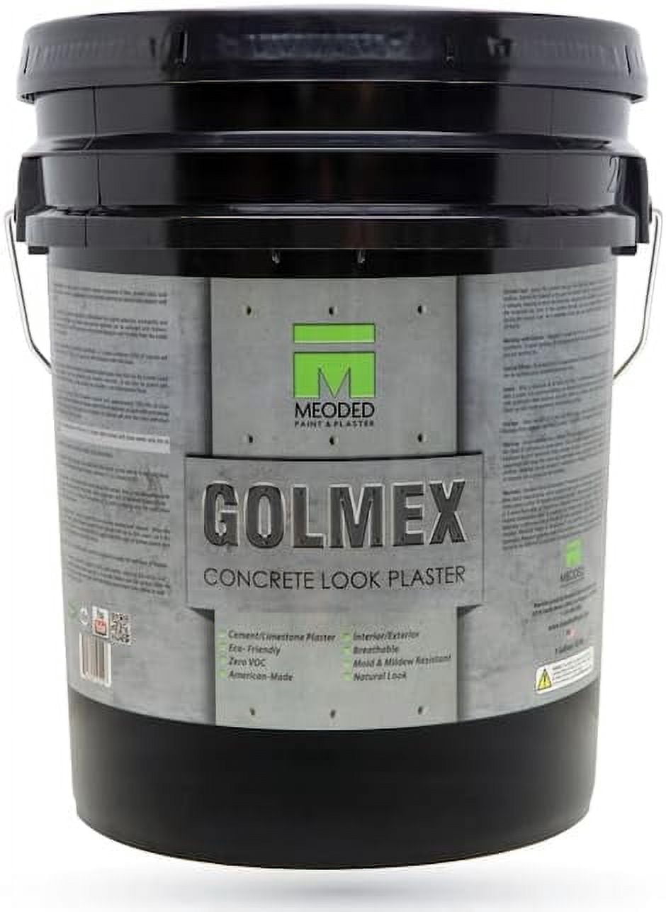 | Golmex Concrete Look Plaster | Lime/Cement Based Plaster for Interior and Exterior Walls | Concrete Finish