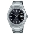thumbnail image 1 of Casio Standard Montre pour Homme Analogique en Acier Inoxydable, Cadran Noir, Quartz MTP-B180D-1A1V, 1 of 1