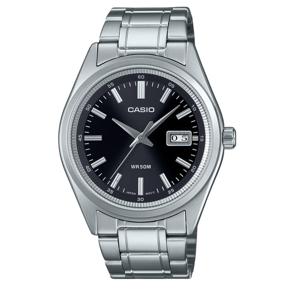 Casio Standard Analog Stainless Steel Black Dial Quartz MTP-B180D-1A1V Men's Watch