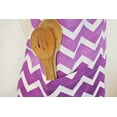 thumbnail image 6 of CC Home Furnishings Chevron Ombre Cotton Kitchen Chef Apron - 33" - Purple and White, 6 of 6
