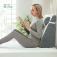 thumbnail image 4 of Texstead Bed Wedge Pillow for Sleeping, Memory Foam Wedge Pillow Set for Post Surgery 10 Inch Pillow Wedge with Washable Cover for Legs, Back Pain, Snoring, Alleviate Acid Reflux, 4 of 9