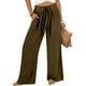 thumbnail image 1 of WILLBEST Pantalones Casuales elegantes para Mujer: Diseño de Yoga Elástico, Holgado y de Tubo Recto con Bolsillos de Color y Efecto de Contraste de Color para Mayor Comodidad Diaria. Grande, 1 of 4