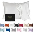 Mulberry Silk Pillowcase for Hair and Skin,Standard Size Cooling Silk