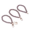 thumbnail image 3 of Pearl Key Chain, Pearl Hand Wrist Lanyard Metal Buckle Fine Polishing  For Keychains H35 Brown, 3 of 8