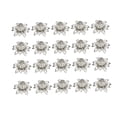 thumbnail image 3 of Minkissy 20PCS Flower Bead Caps Hollow Metal White Jewelry Making Handicraft Enthusiasts, 3 of 8