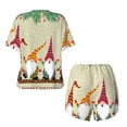 thumbnail image 5 of Lsque Christmas Card With Gnomes Women's Short-Sleeved Pajama Set - 2 Piece Soft and Lightweight Sleepwear Set-Large, 5 of 9