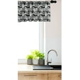 thumbnail image 3 of Ambesonne Bulldog Window Valance, Gentlemen Punk Animals, 54" X 18", Grey Black and Pale Grey, 3 of 3