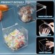 thumbnail image 4 of Caja de acrílico transparente con tapa (2 unidades, 10 cm/3,9 pulgadas), cuadrada, resistente al polvo y con bisagras., 4 of 6