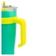 thumbnail image 4 of Termo Doble Pared Hermético Ambient 21 Acero Inoxidable con Asa y Popote 1.2 l Verde Brillante, 4 of 5