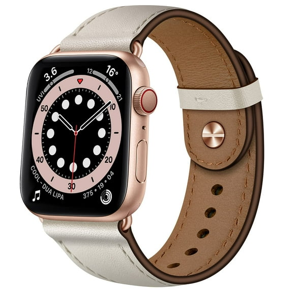 Compatible With Apple Watch Band 49mm/46mm/45mm/44mm/42mm, Genuine Leather Bands Replacement Strap For IWatch Series 3 2 1