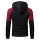 thumbnail image 4 of pstuiky camisas de manga larga para hombre, Sudadera informal con cremallera y retazos para hombre, ropa de trabajo a la moda, sudadera con capucha, blusa deportiva para entrenamiento m, 4 of 6