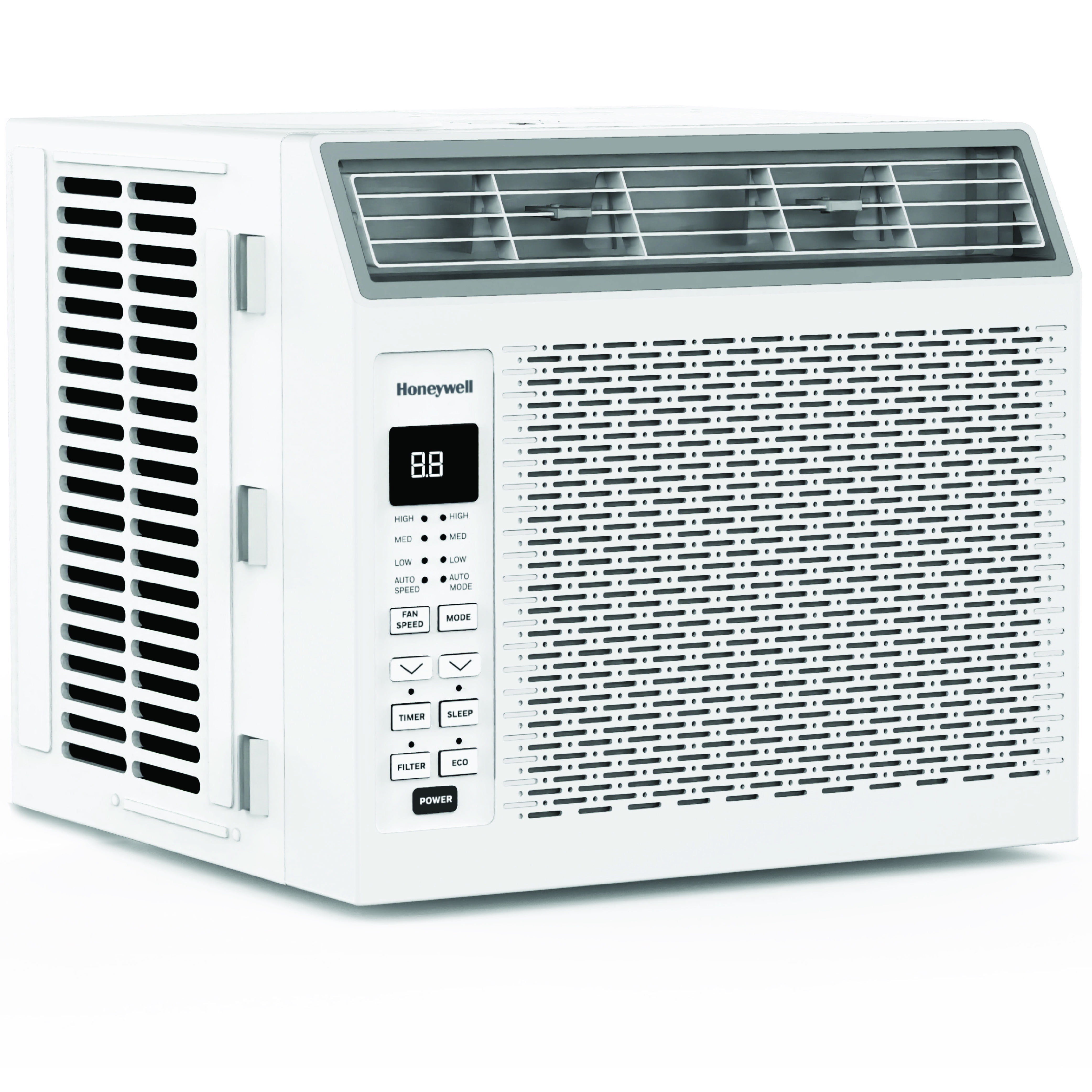 Honeywell 6,000 BTU Digital Window Air Conditioner, Remote, LED Display, 4 Modes, Eco, 250 sq ft Coverage