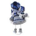 thumbnail image 3 of lixuesong Christmas Blue Series Snowman Cloth Retractable Dolls Decoration for Tree Ornaments Santa Figurine Gifts Craft Home, 3 of 3