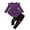 Purple, variant on zbxnLI Kids Toddler Girls Clothes Fall Outfits Ruffle Long Sleeve Shirts Tops Butterfly Pants Fall Winter Sets
