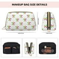 thumbnail image 5 of Picia Mardi Gras Carnival1 Print Leather Makeup Bag Make Up Bag Travel Toiletry Bag for Her Girlfriend Teacher Teen Girl Gifts, 5 of 8