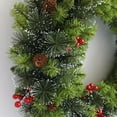 thumbnail image 2 of Artificial Wreath for Christmas, Wall Hanging Farmhouse Wreath, Ornamental Winter Wreath for Door Fen Holiday Christmas Decoration , 40cm, 2 of 6