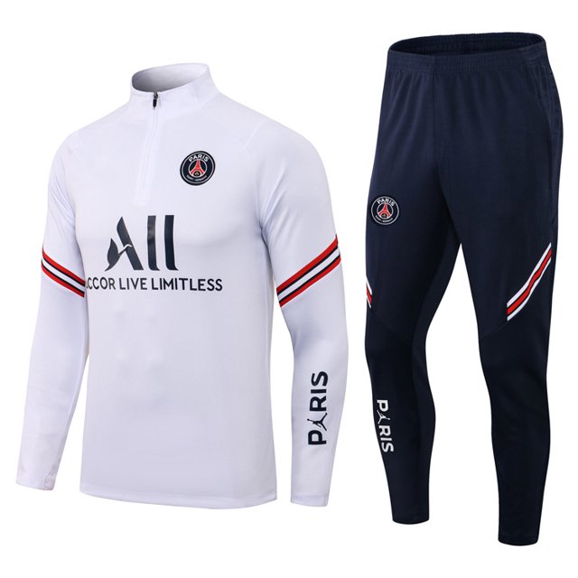 22-23 Paris Traje de entrenamiento de fútbol para adultos y niños Paris Blanco S Sincero Electrónica