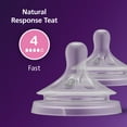 thumbnail image 4 of Philips Avent Natural Response Nipples, Fast Flow (Flow 4), 2-Pack, SCY964/02, 4 of 14