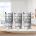 thumbnail image 2 of Bohemian Design 20oz Tumbler with Lids and Straws, Double Wall Vacuum Insulated Stainless Steel Coffee Travel Mug, Leakproof, 2 of 5