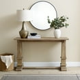 thumbnail image 5 of HomeStock Coastal Cottage Sofa Console Table for Hall Entryway or Living Room with English Trestle Base 30.25"H x 50"L x 15"D Inches-Color:Rustic Brown, 5 of 5