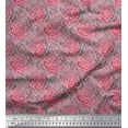 thumbnail image 1 of Soimoi Crepe Silk Fabric Brush Stroke Abstract Decor Fabric Printed Yard 42 Inch Wide, 1 of 3